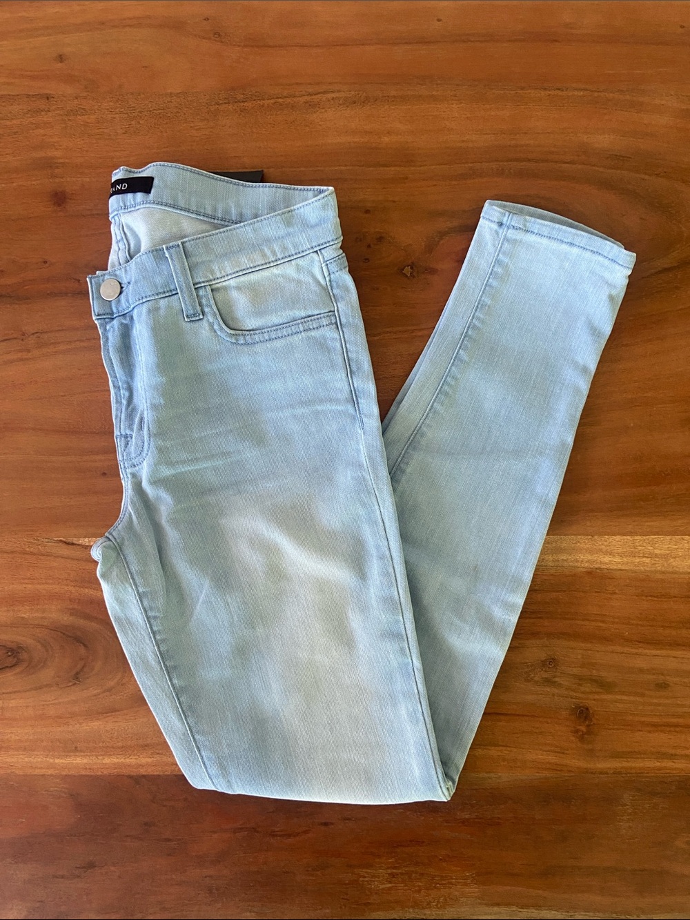 J Brand skinny jeans mid rise light blue ankle length denim classic 5 pocket 27